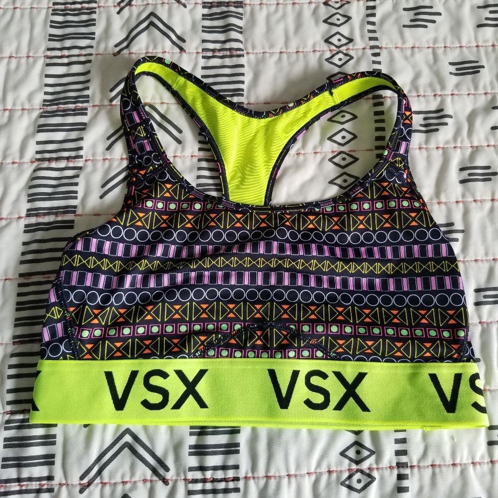 Victoria's Secret VSX Geometric Print Sports Bra Medium